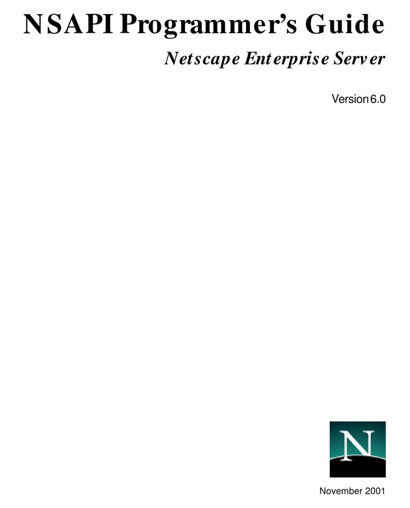 Netscape NETSCAPE ENTERPRISE SERVER 6.0 - NSAPI PROGRAMMER... User manual