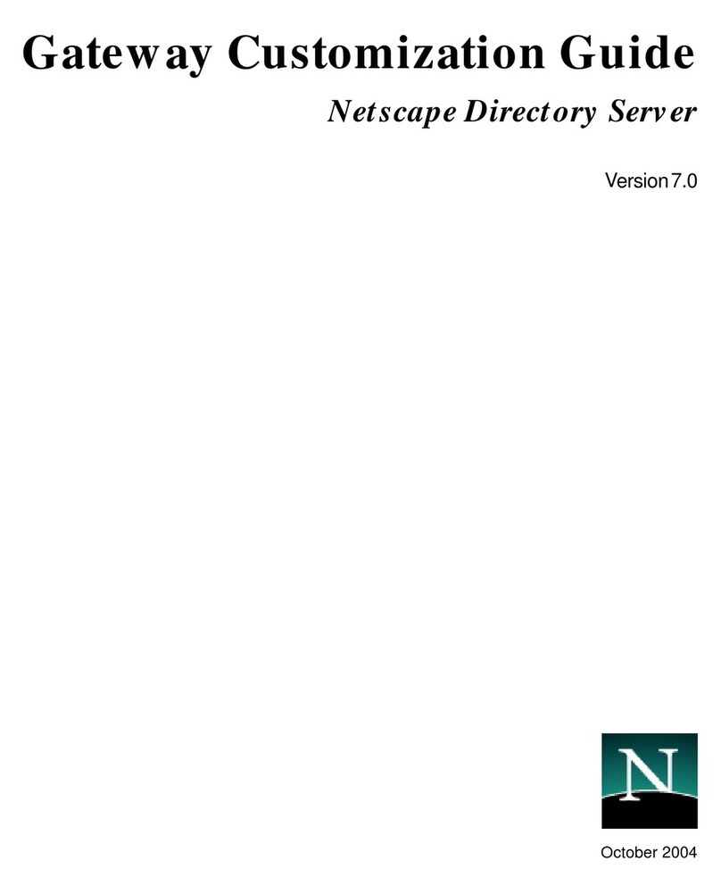 Netscape NETSCAPE DIRECTORY SERVER 7.0 - GATEWAY... manual