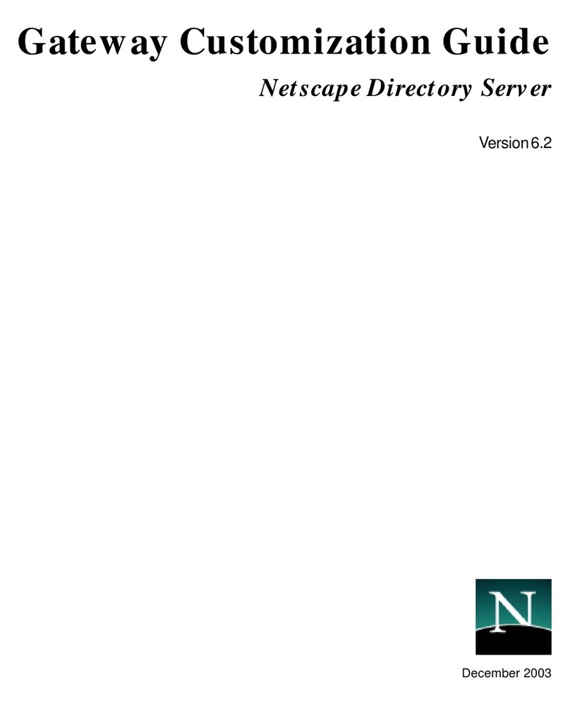 Netscape NETSCAPE DIRECTORY SERVER 6.2 - GATEWAY... manual