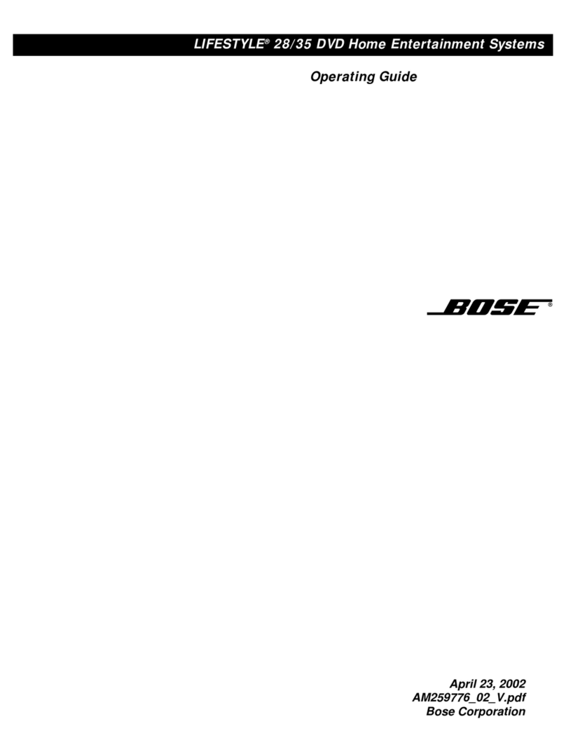 Bose LS28IIIBLK User manual
