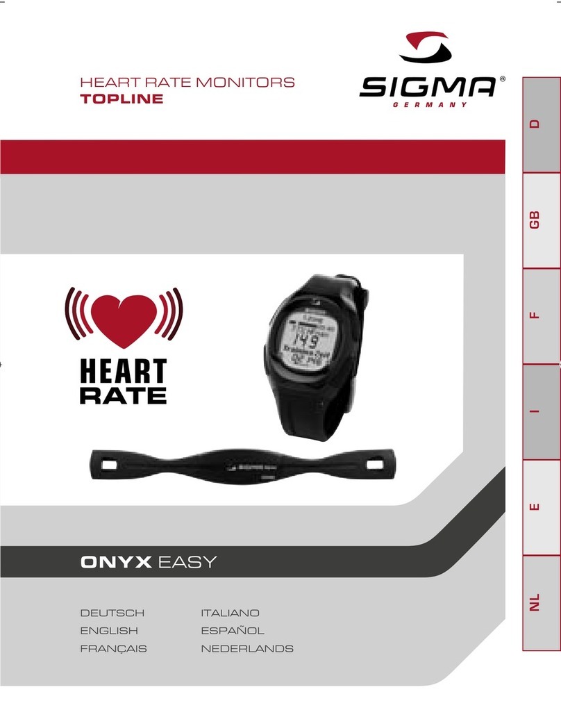 SIGMA SPORT ONYX EASY manual