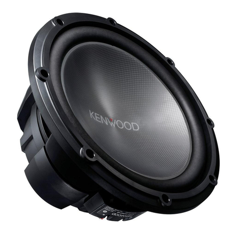 Kenwood W3012 - KFC Car Subwoofer Driver User manual Kenwood W3012 - KFC Car Subwoofer Driver User manual