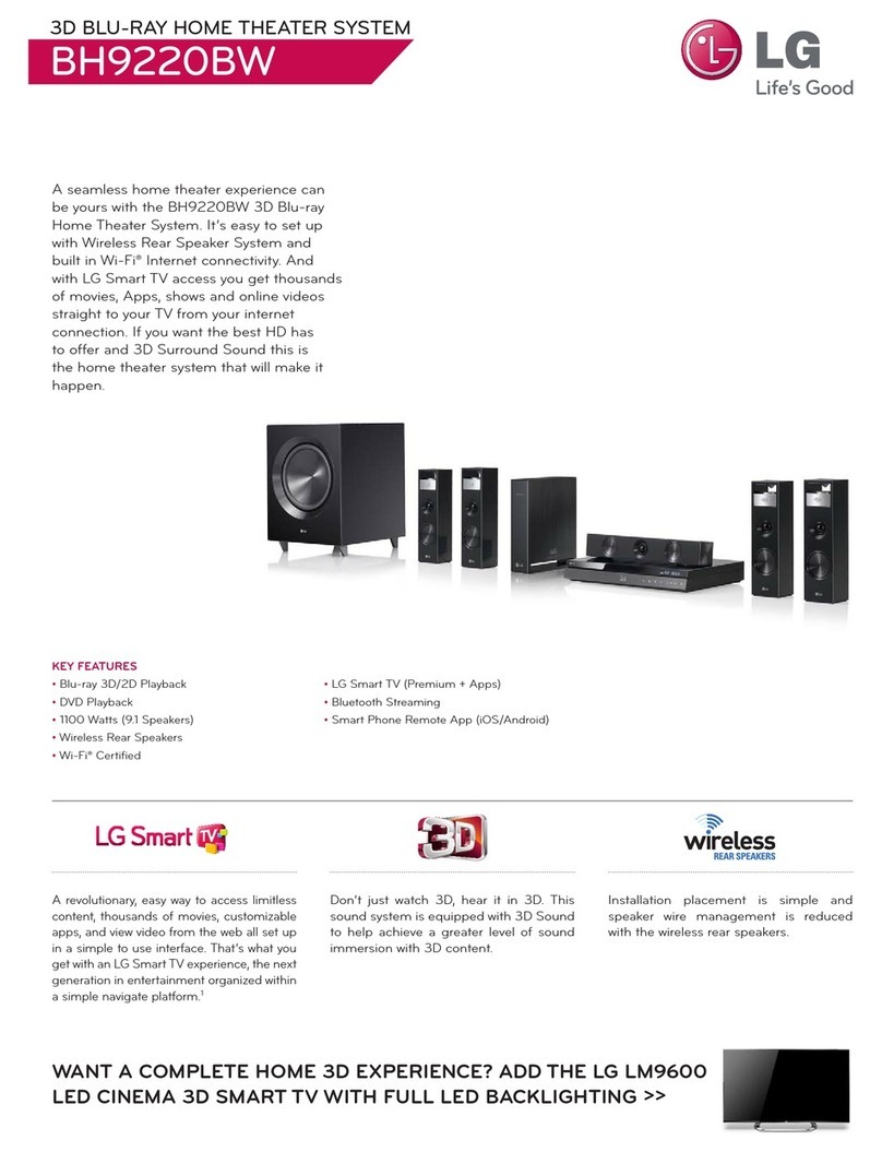 LG BH9220BW User manual