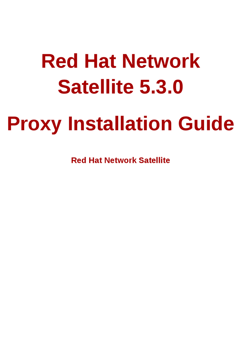 Red Hat NETWORK PROXY 5.3.0 - User manual