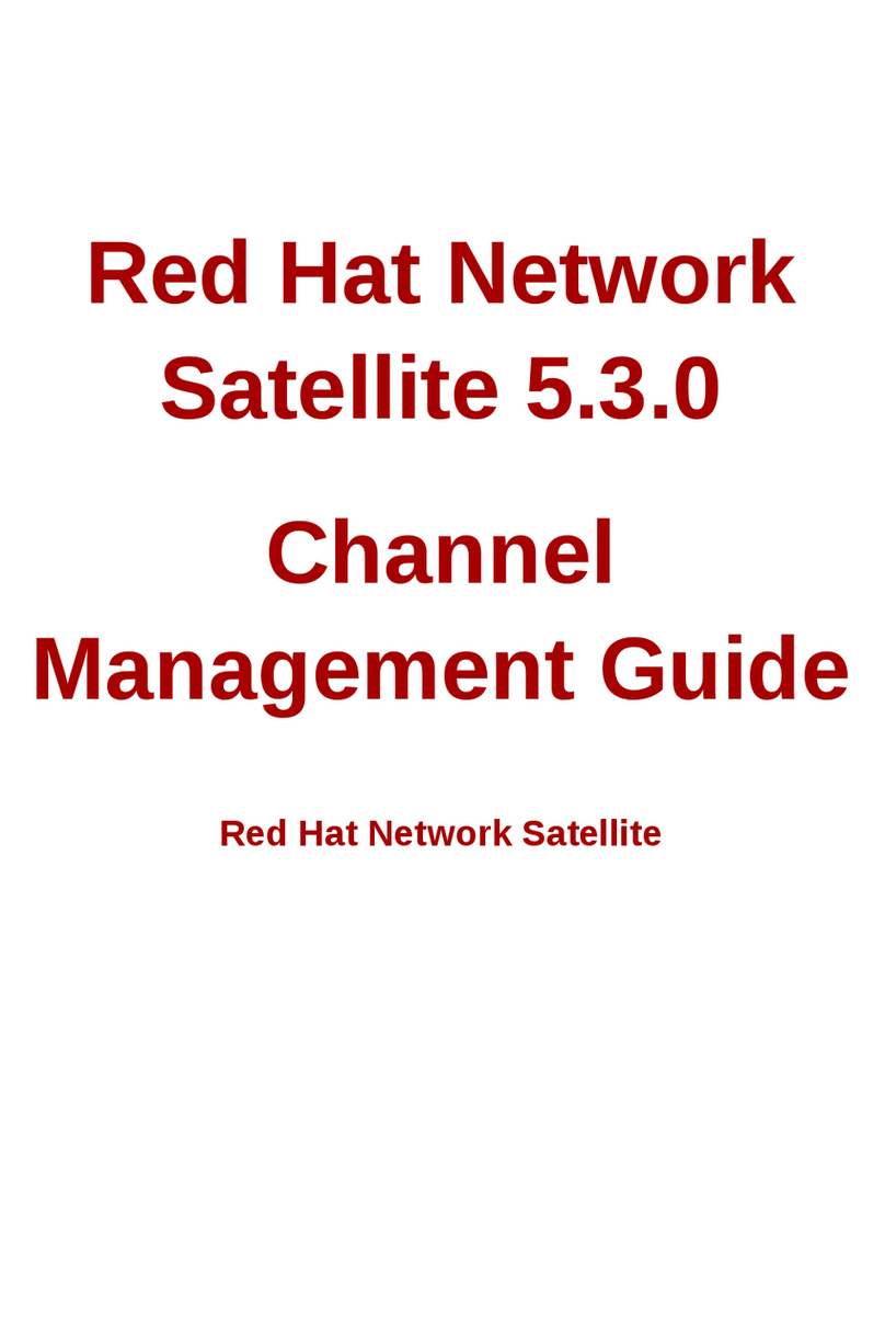 Red Hat NETWORK SATELLITE 5.3.0 - CHANNEL MANAGEMENT Programming manual