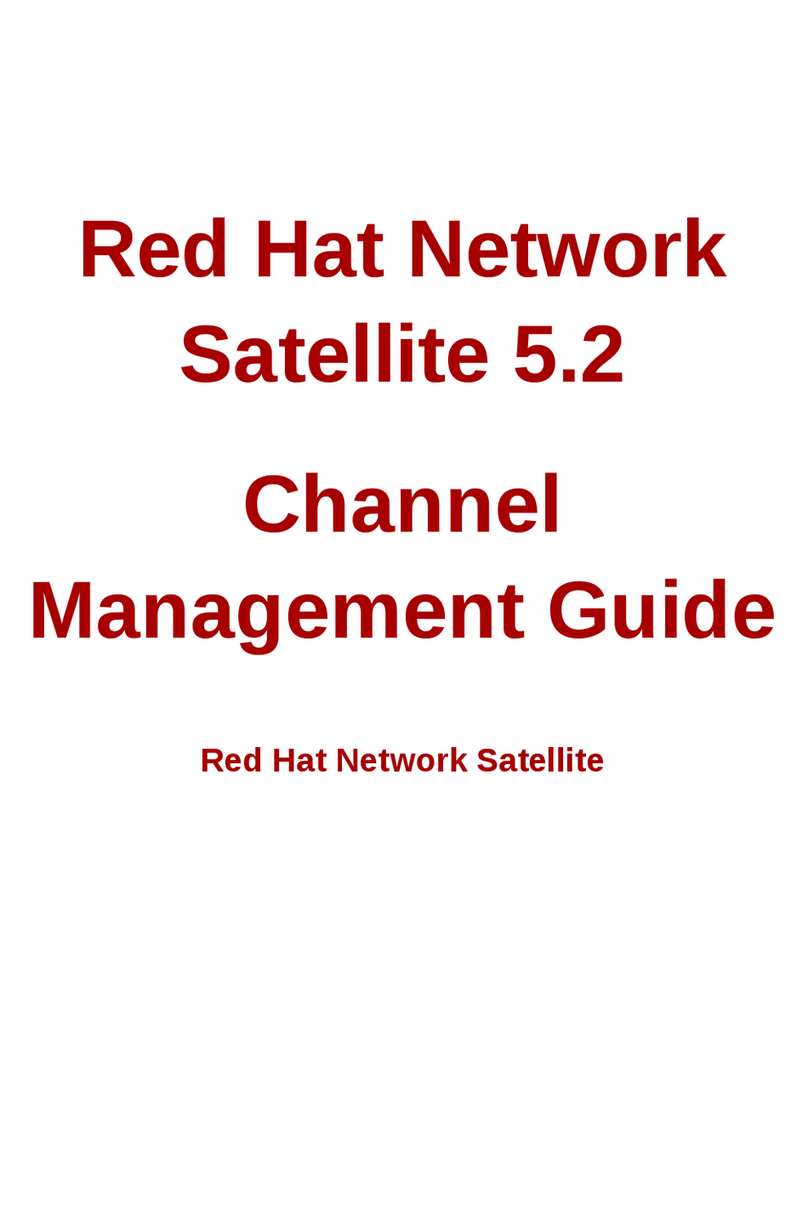 Red Hat NETWORK SATELLITE 5.2 - CHANNEL MANAGEMENT Programming manual