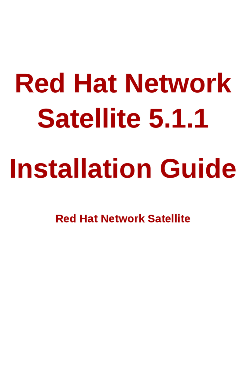 Red Hat NETWORK SATELLITE 5.1.1 - RELEASE NOTES User manual