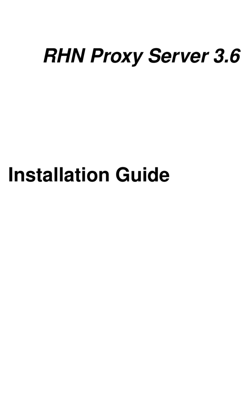 Red Hat NETWORK PROXY SERVER 3.6 - User manual