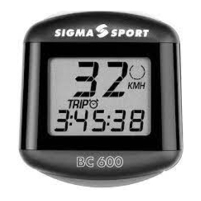 SIGMA SPORT BC 600 manual