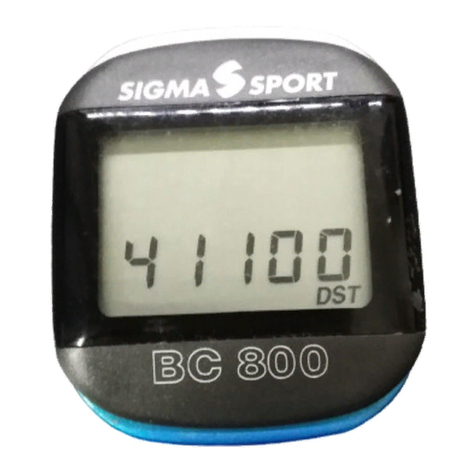 SIGMA SPORT BC 800 manual
