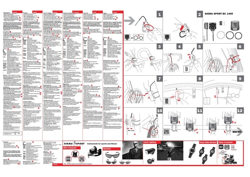 SIGMA SPORT BC 1400 manual