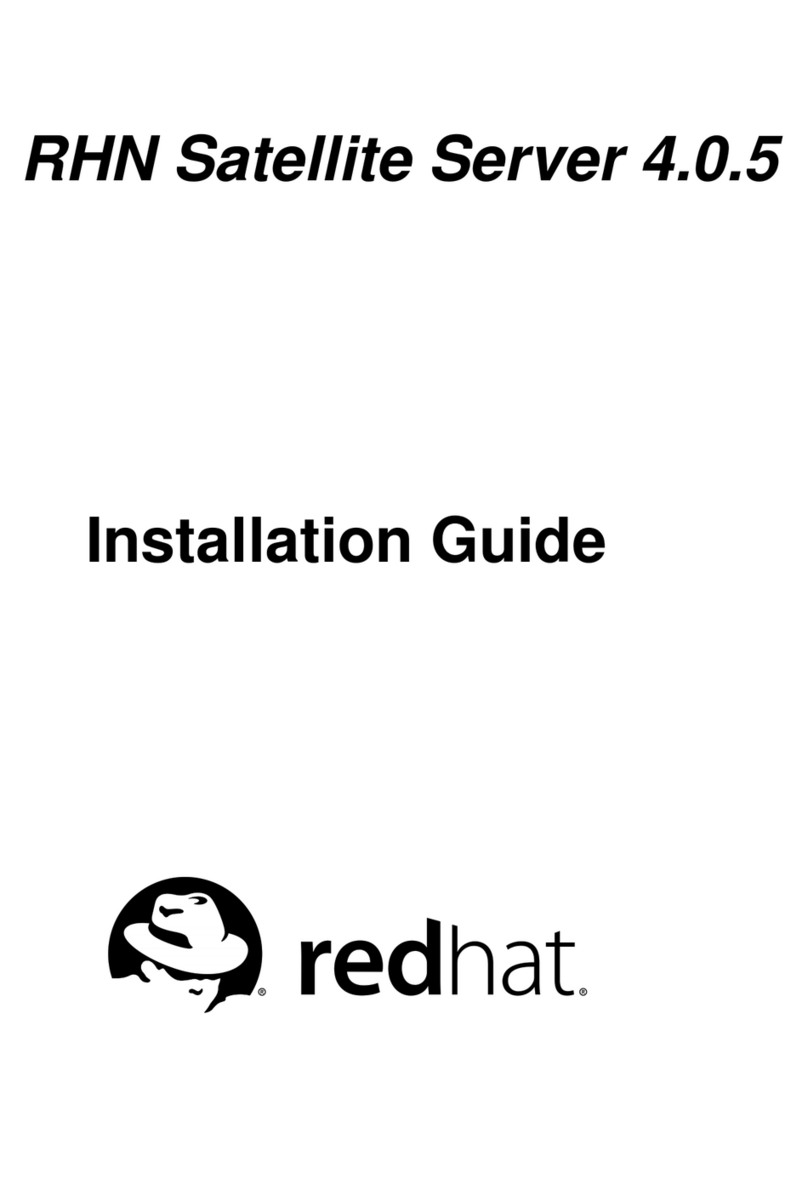 Red Hat NETWORK SATELLITE SERVER 4.0.5 User manual