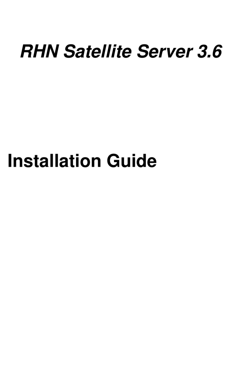 Red Hat NETWORK SATELLITE SERVER 3.6 User manual