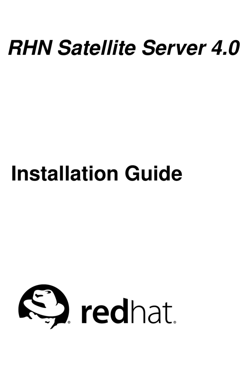 Red Hat NETWORK SATELLITE SERVER 4.0 User manual