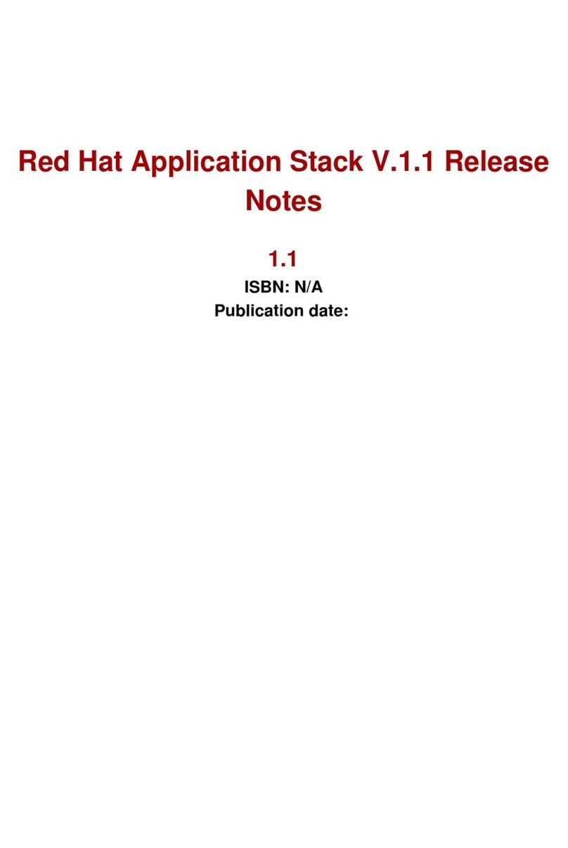 Red Hat APPLICATION STACK 1.1 RELEASE Instruction Manual