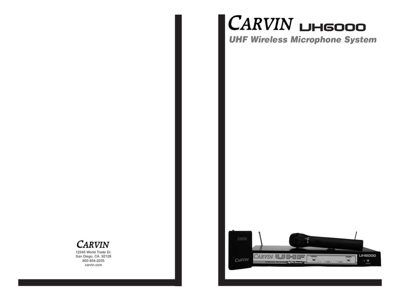 CARVIN UH6000 User manual CARVIN UH6000 User manual