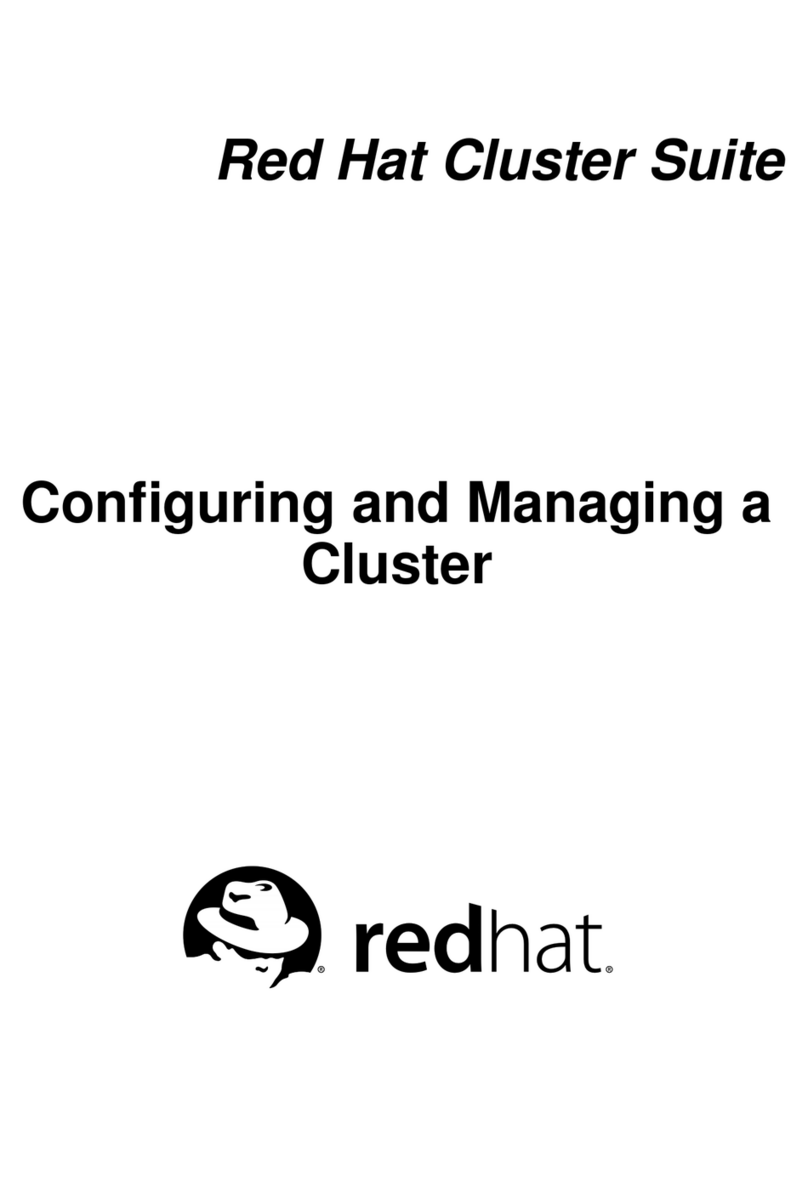 Red Hat CLUSTER SUITE - CONFIGURING AND MANAGING A CLUSTER... User manual
