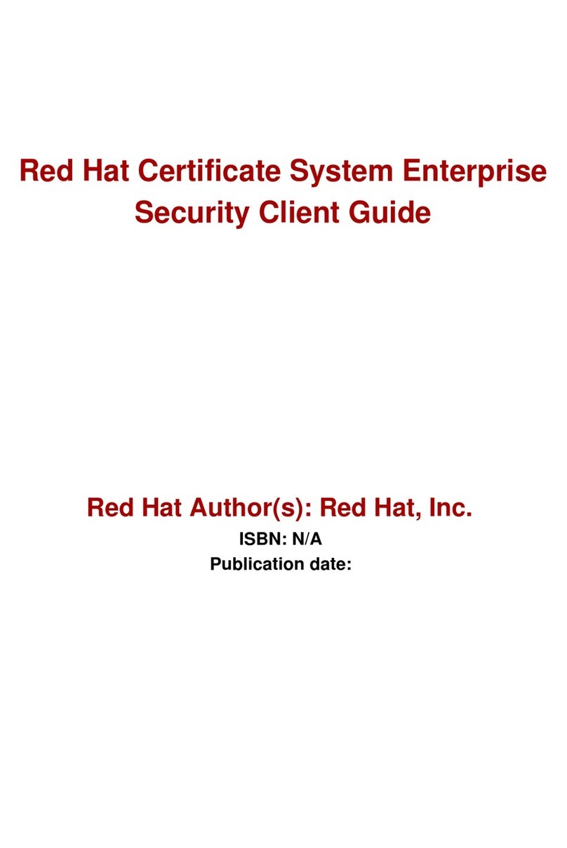 Red Hat CERTIFICATE SYSTEM ENTERPRISE - SECURITY... User manual