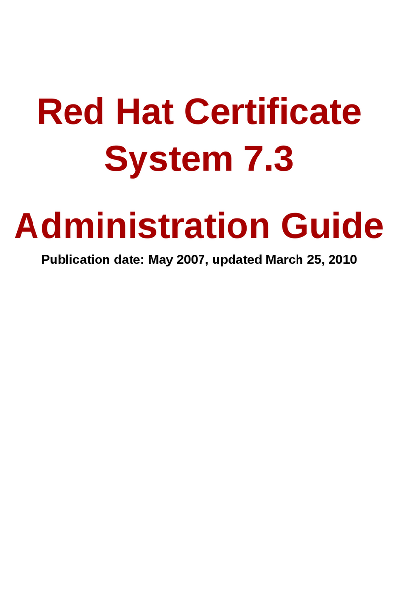 Red Hat CERTIFICATE SYSTEM 7.3 - ADMINISTRATION Instruction Manual