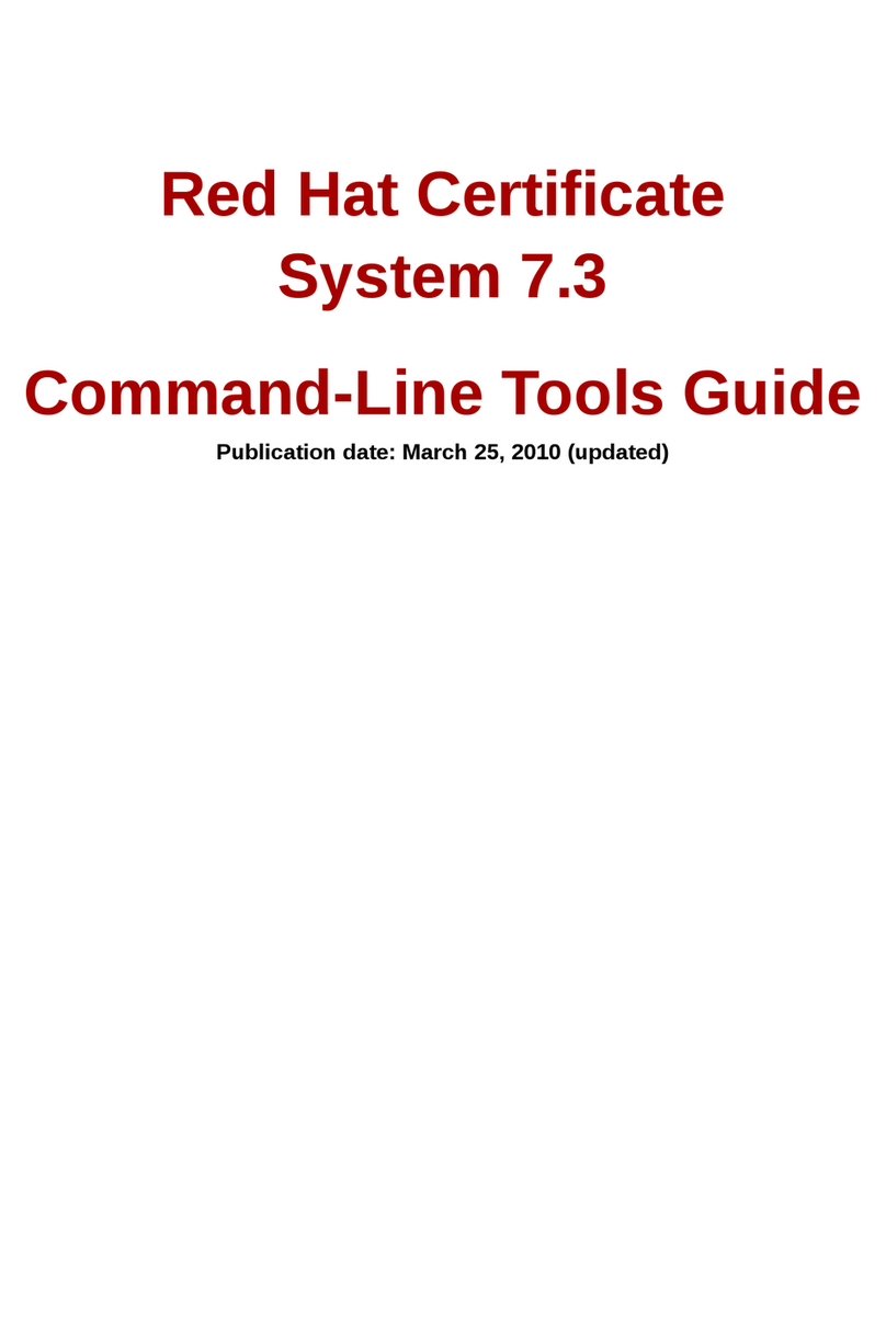 Red Hat CERTIFICATE SYSTEM 7.3 - ADMINISTRATION User manual