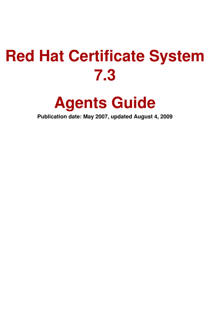 Red Hat CERTIFICATE SYSTEM 7.3 - ADMINISTRATION User manual