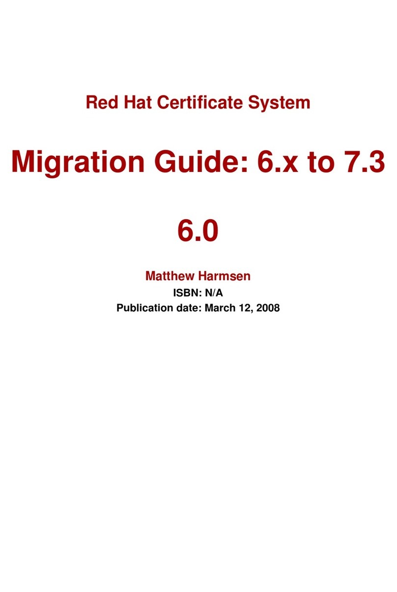 Red Hat CERTIFICATE SYSTEM 6.0 - MIGRATION GUIDE manual