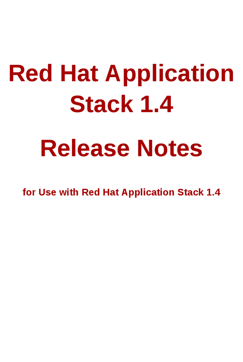 Red Hat APPLICATION STACK 1.4 RELEASE release note