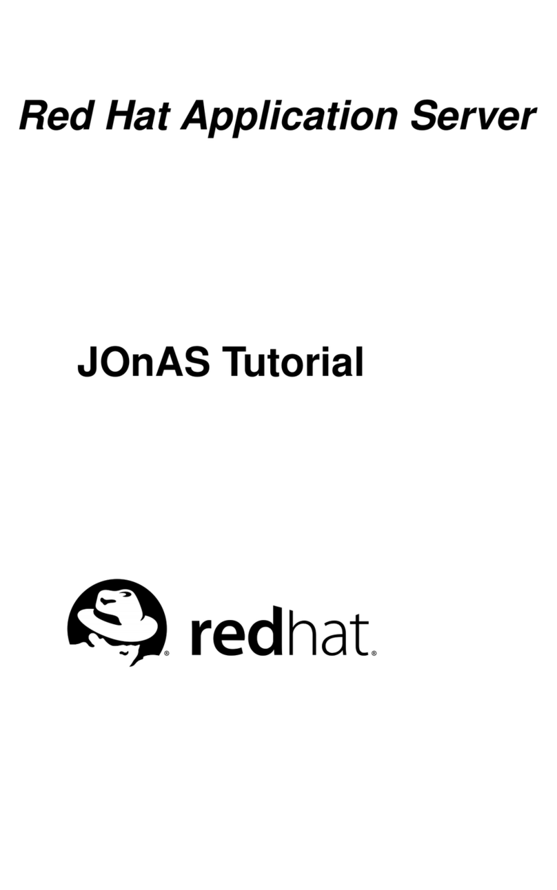 Red Hat APPLICATION SERVER - JONAS Operation instructions