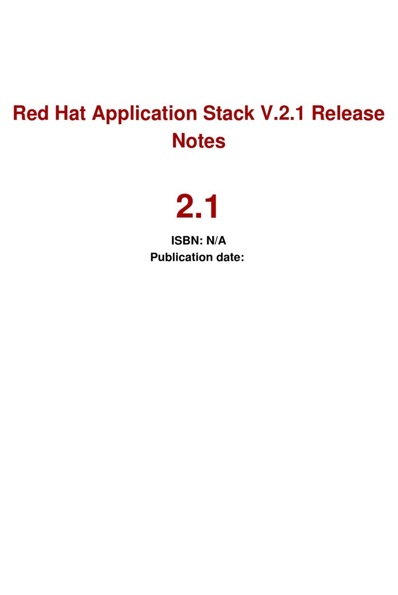 Red Hat APPLICATION STACK 2.1 RELEASE Instruction Manual