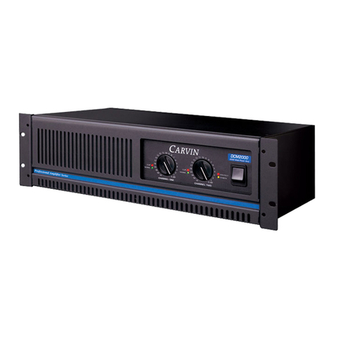 CARVIN DCM1500 User manual