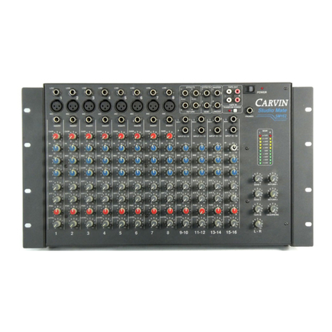 CARVIN STUDIO MATE SM162 operating manual