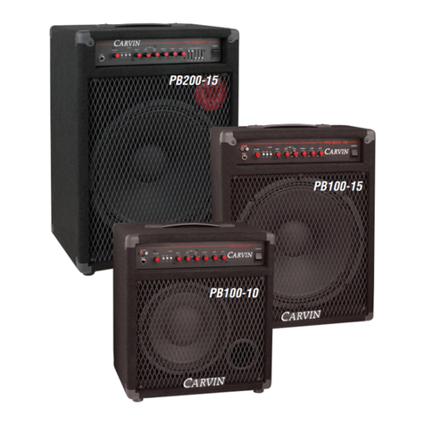 CARVIN PB100 User manual