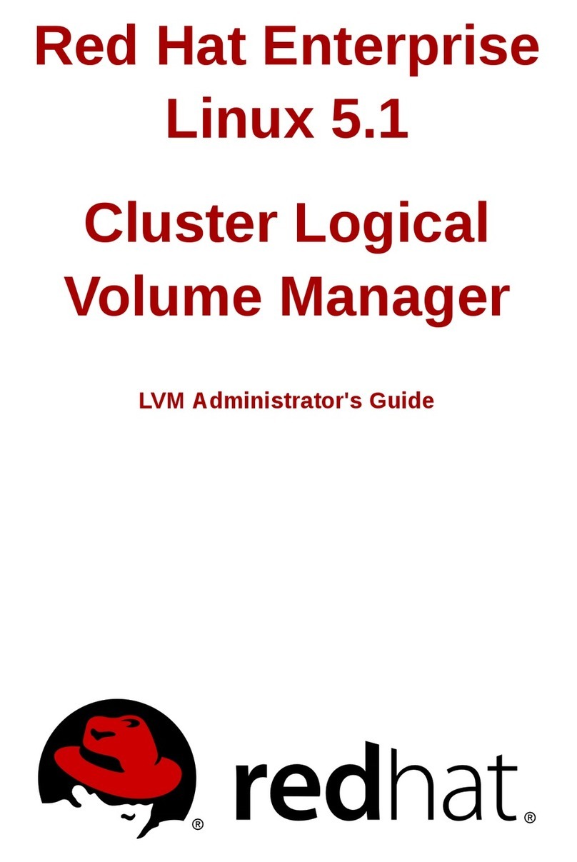 Red Hat ENTERPRISE LINUX 5.1 - LVM ADMINISTRATION User manual