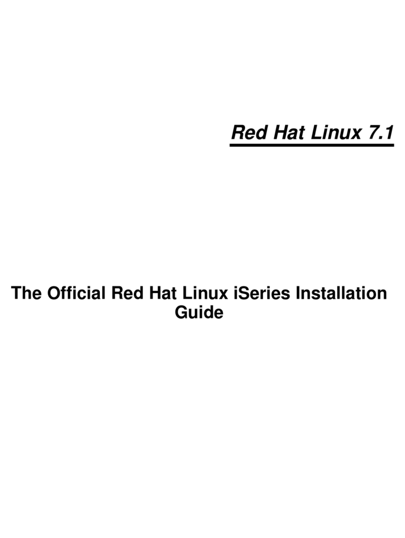 Red Hat LINUX 7.1 - ISERIES manual