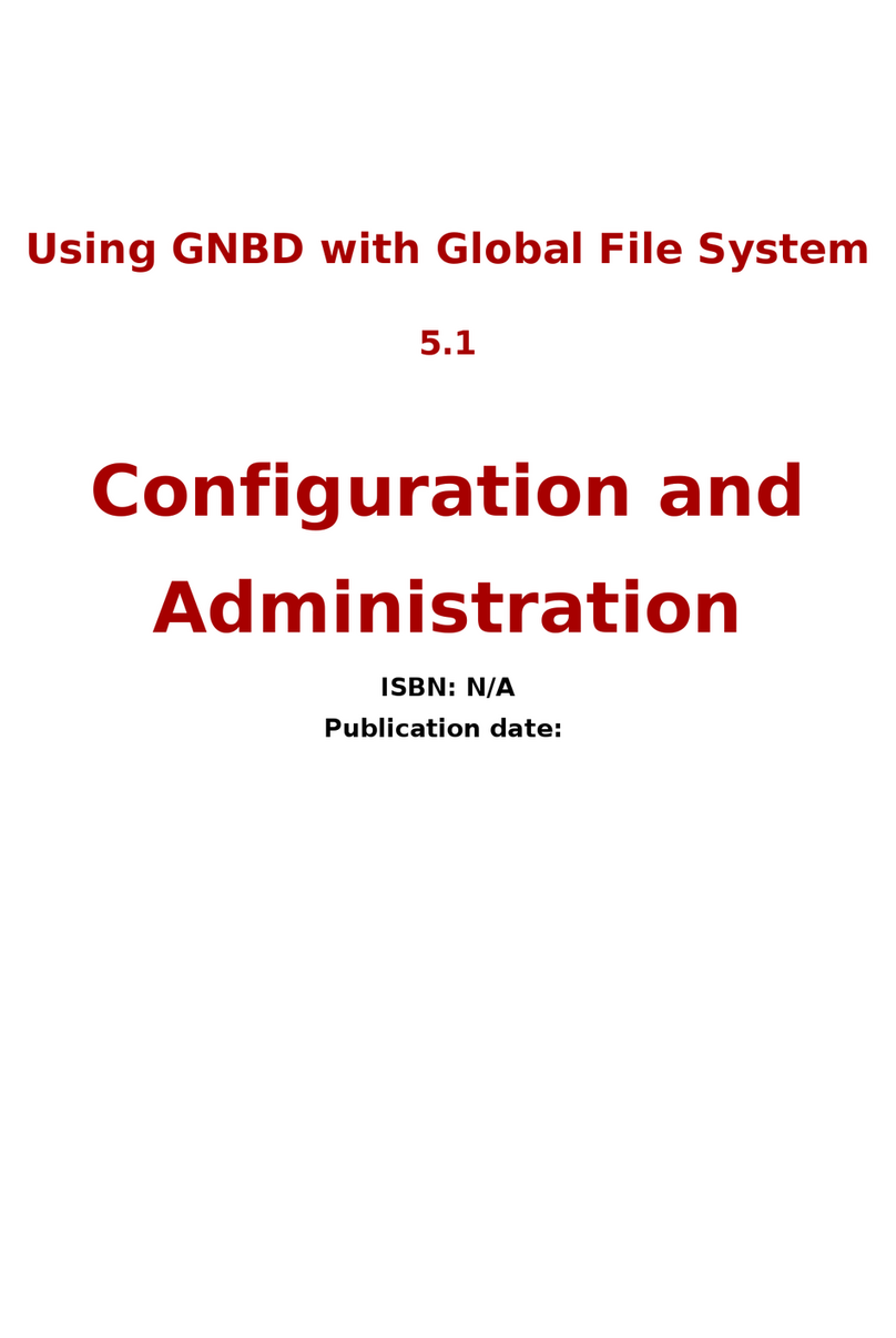 Red Hat GNBD WITH GLOBAL FILE SYSTEM 5.1 Instruction Manual Red Hat GNBD WITH GLOBAL FILE SYSTEM 5.1 Instruction Manual