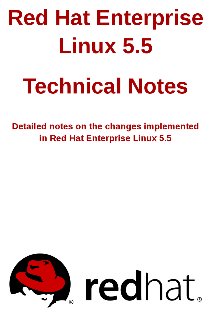 Red Hat ENTERPRISE LINUX 5.5 - TECHNICAL NOTES User manual
