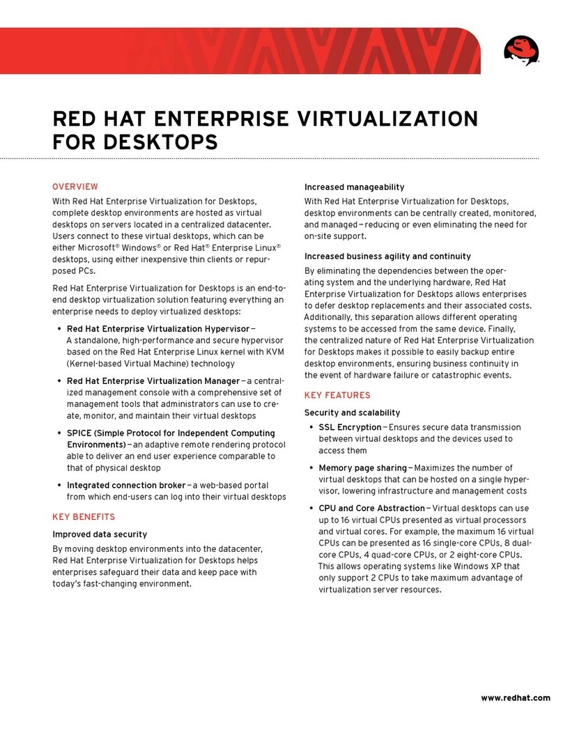 Red Hat ENTERPRISE VIRTUALIZATION datasheet