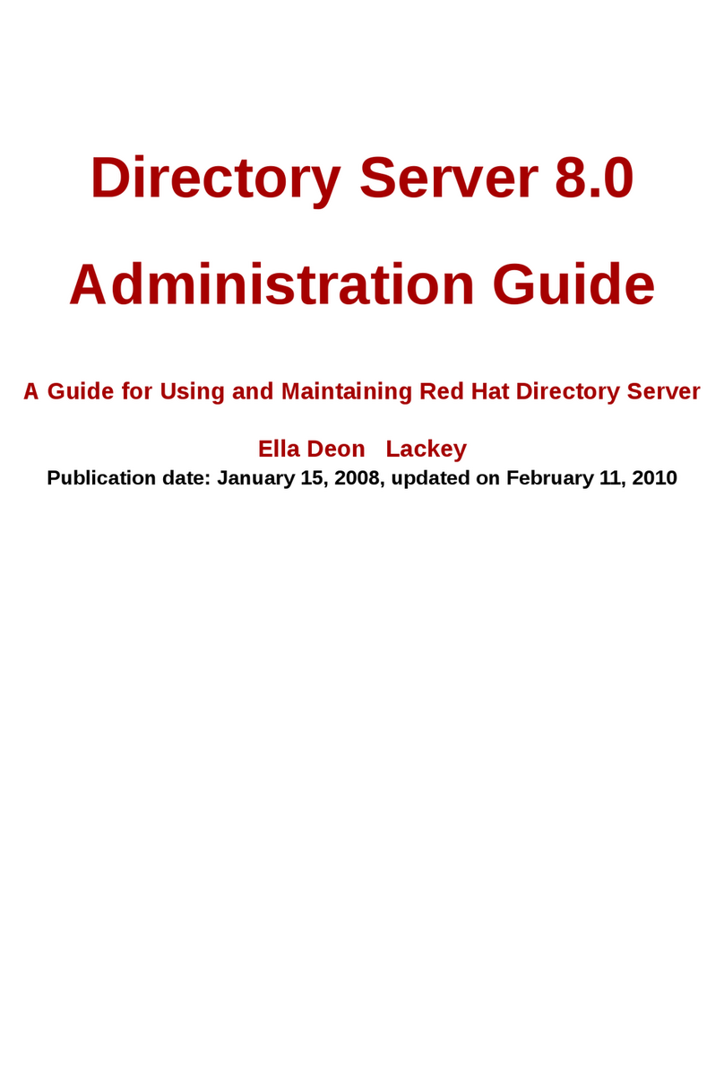 Red Hat DIRECTORY SERVER 8.0 Administration guide