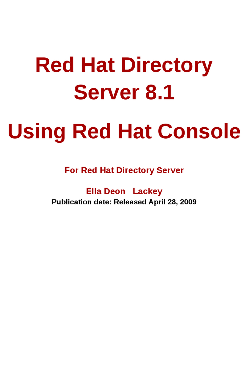 Red Hat DIRECTORY SERVER 8.1 - USING RED HAT CONSOLE... Using instruction