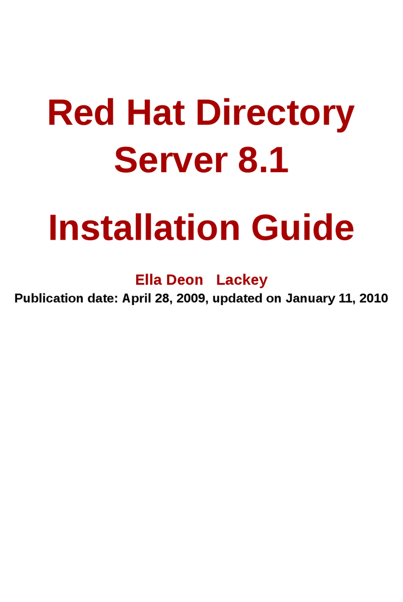 Red Hat DIRECTORY SERVER 8.1 - 11-01-2010 installation guide Red Hat DIRECTORY SERVER 8.1 - 11-01-2010 installation guide