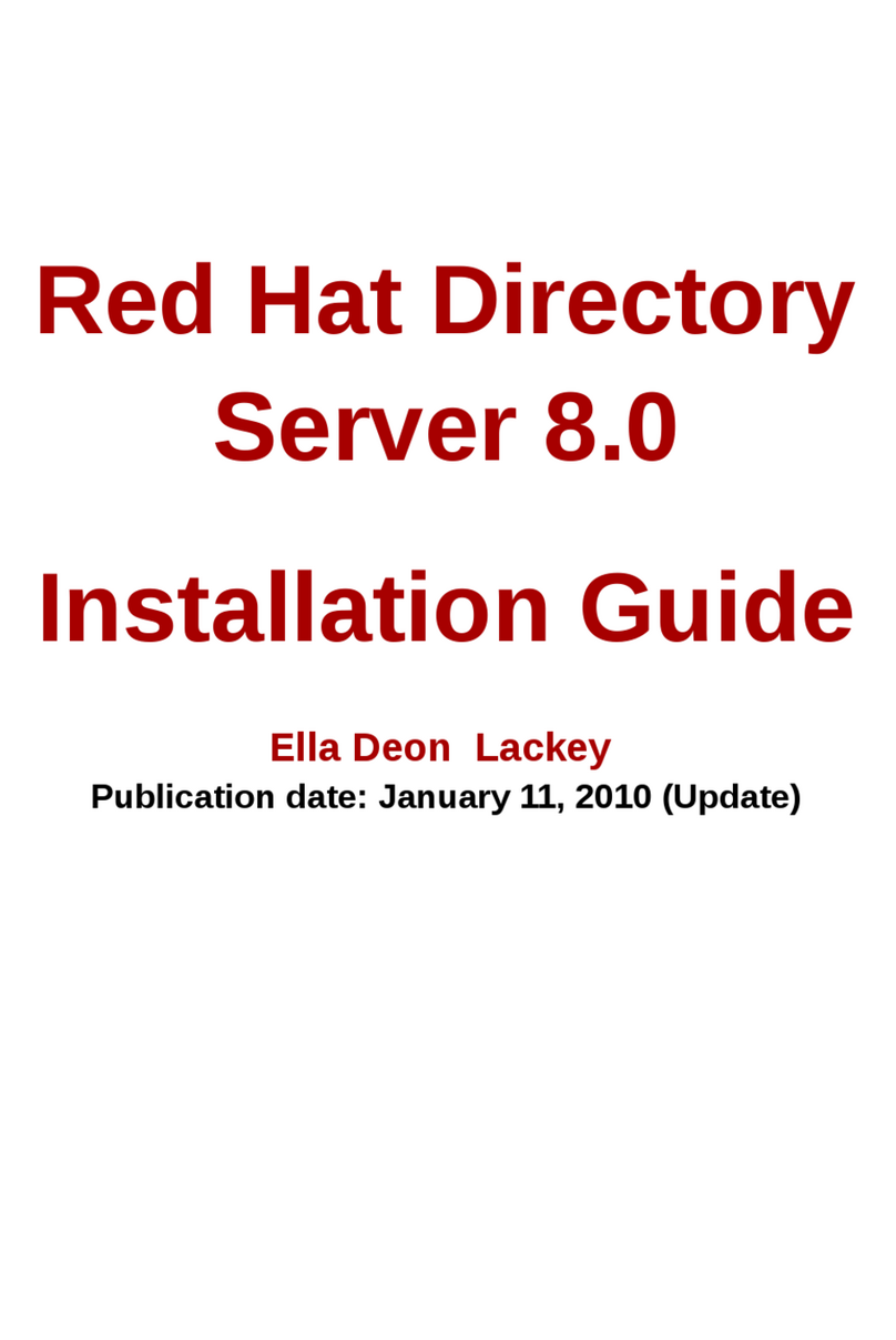 Red Hat DIRECTORY SERVER 8.0 User manual