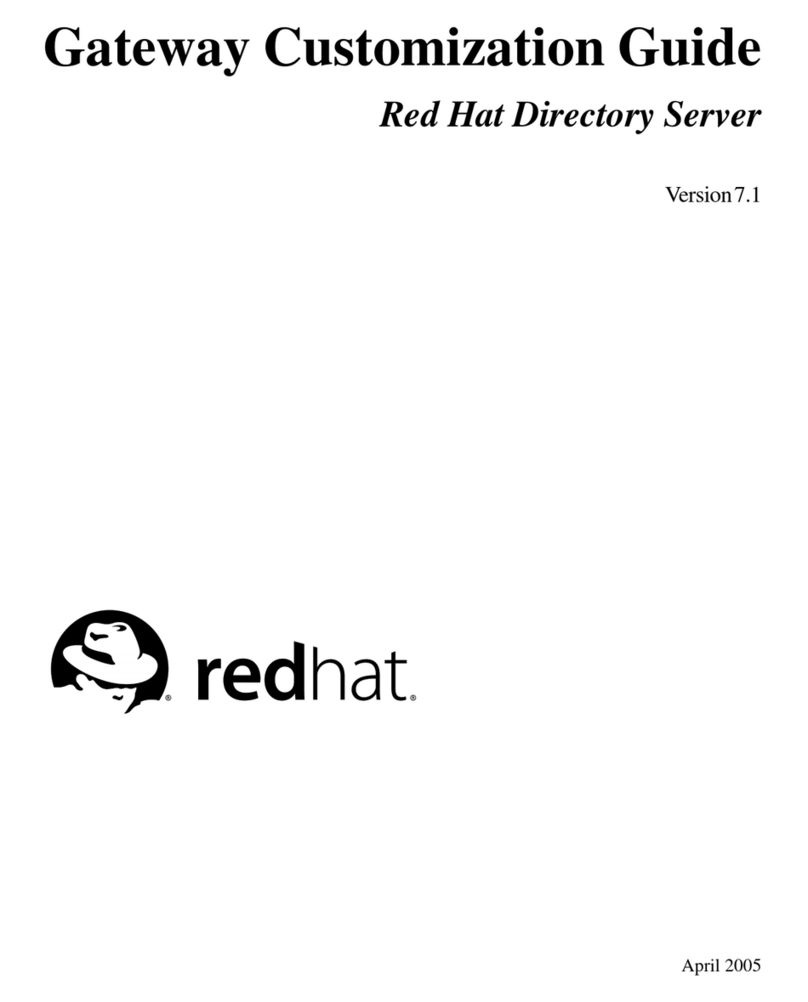 Red Hat DIRECTORY SERVER 7.1 - GATEWAY CUSTOMIZATION User manual