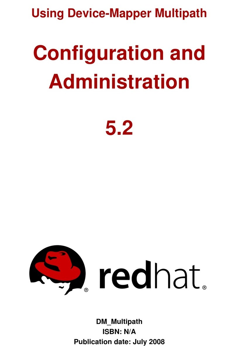 Red Hat DEVICE-MAPPER MULTIPATH 5.2 Instruction Manual Red Hat DEVICE-MAPPER MULTIPATH 5.2 Instruction Manual