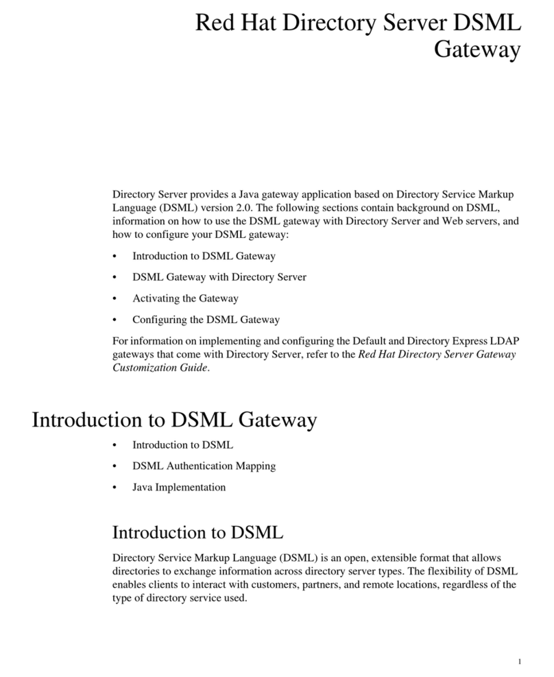 Red Hat DIRECTORY SERVER 2.0 - GATEWAY Reference manual
