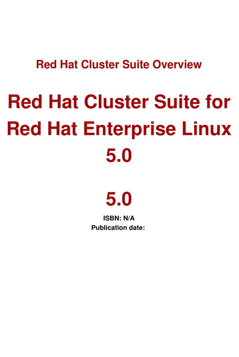 Red Hat CLUSTER FOR ENTERPRISE LINUX 5.0 Installation guide