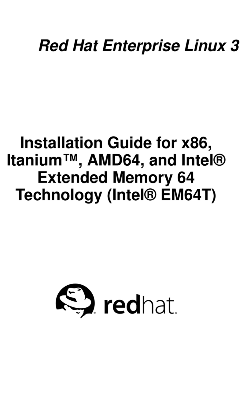 Red Hat ENTERPRISE LINUX 3 -  FOR X86-ITANIUMTM-AMD64 AND INTEL EXTENDED MEMORY 64... User manual