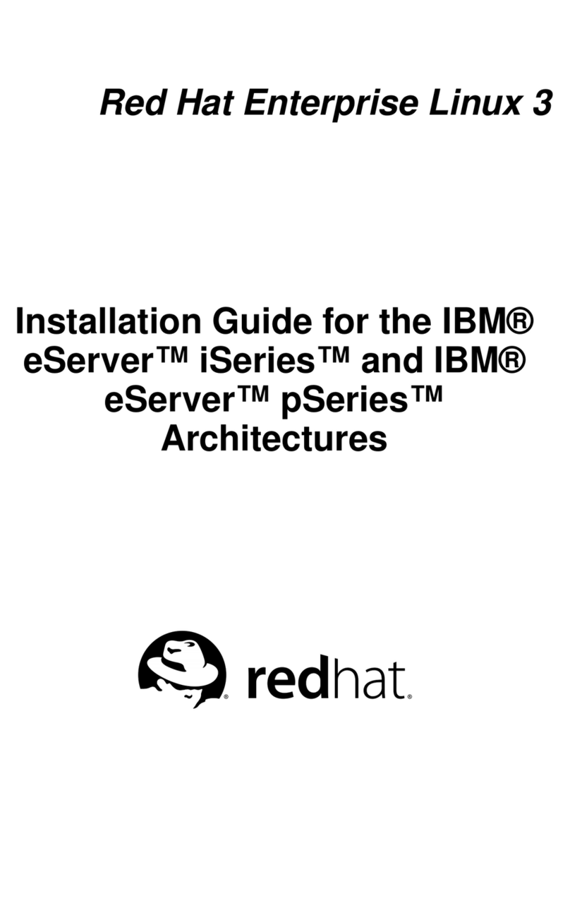 Red Hat ENTERPRISE LINUX 3 -  FOR IBM ESERVER ISERIES AND IBM ESERVER... User manual