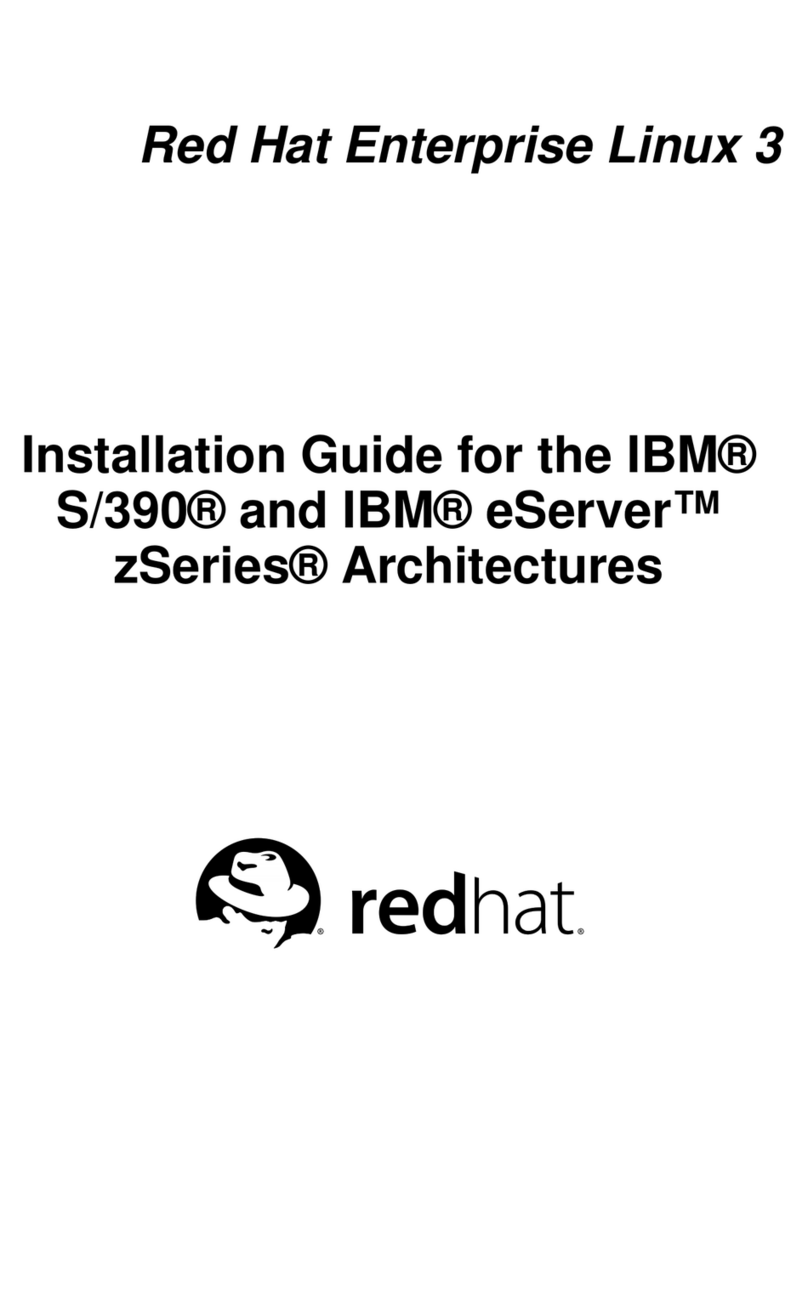 Red Hat ENTERPRISE LINUX 3 -  FOR IBM S-390 AND IBM ESERVER... User manual