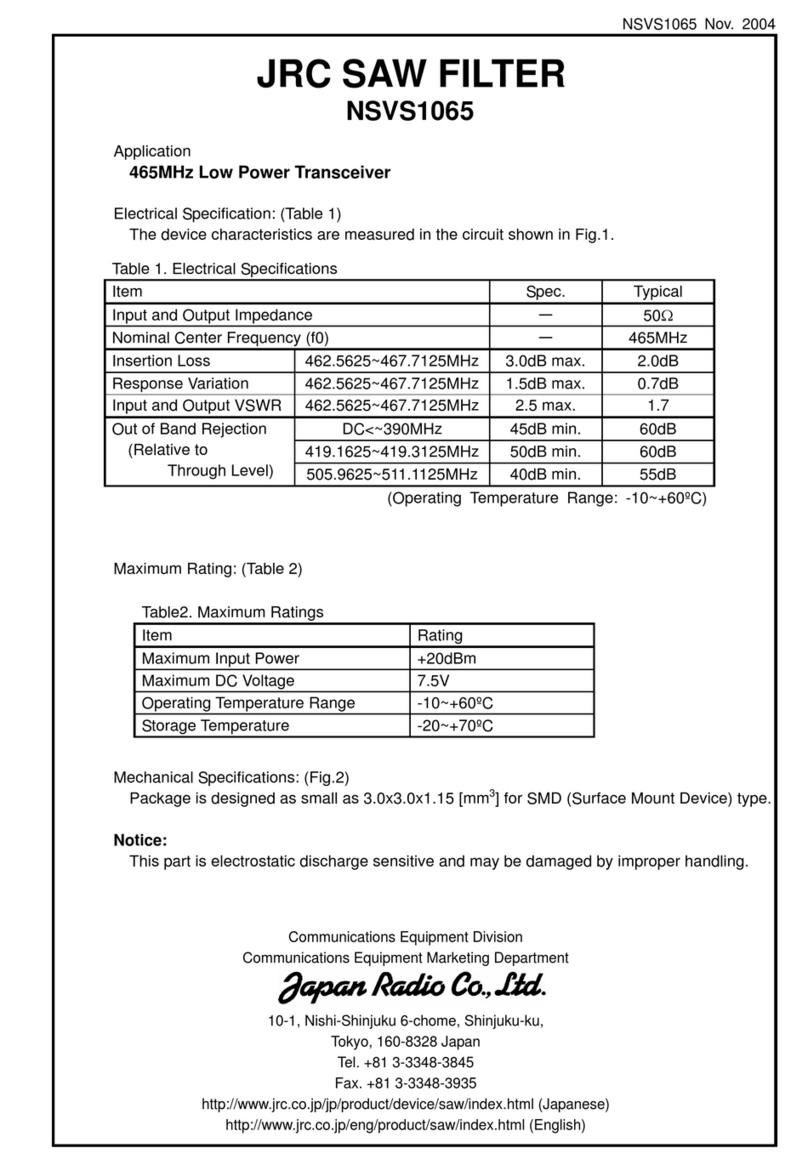 JRC NSVS1065 manual