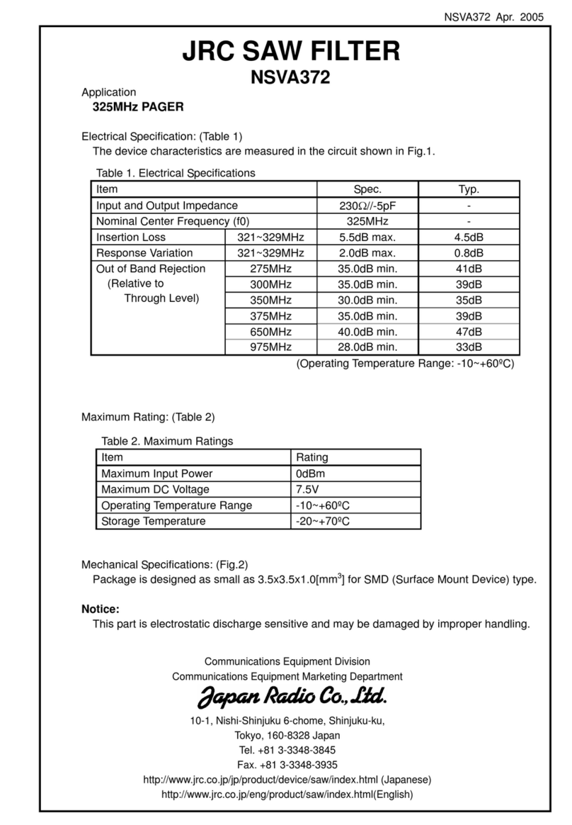 JRC NSVA372 User manual